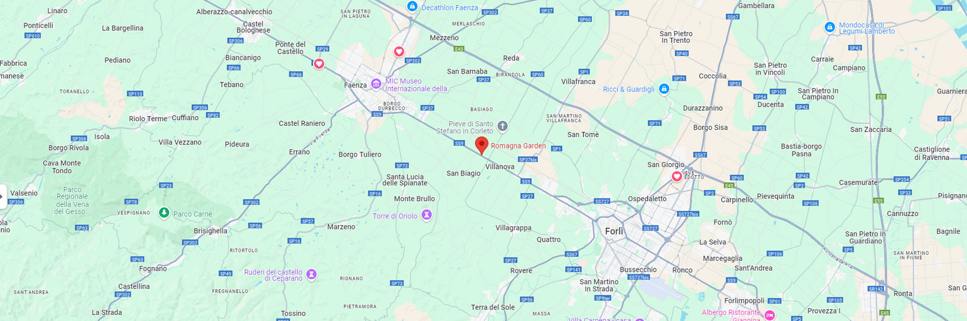 romagna garden mappa